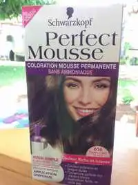 SCHWARZKOPF - Perfect Mousse - Coloration mousse permanente 616 Cappucino glacé