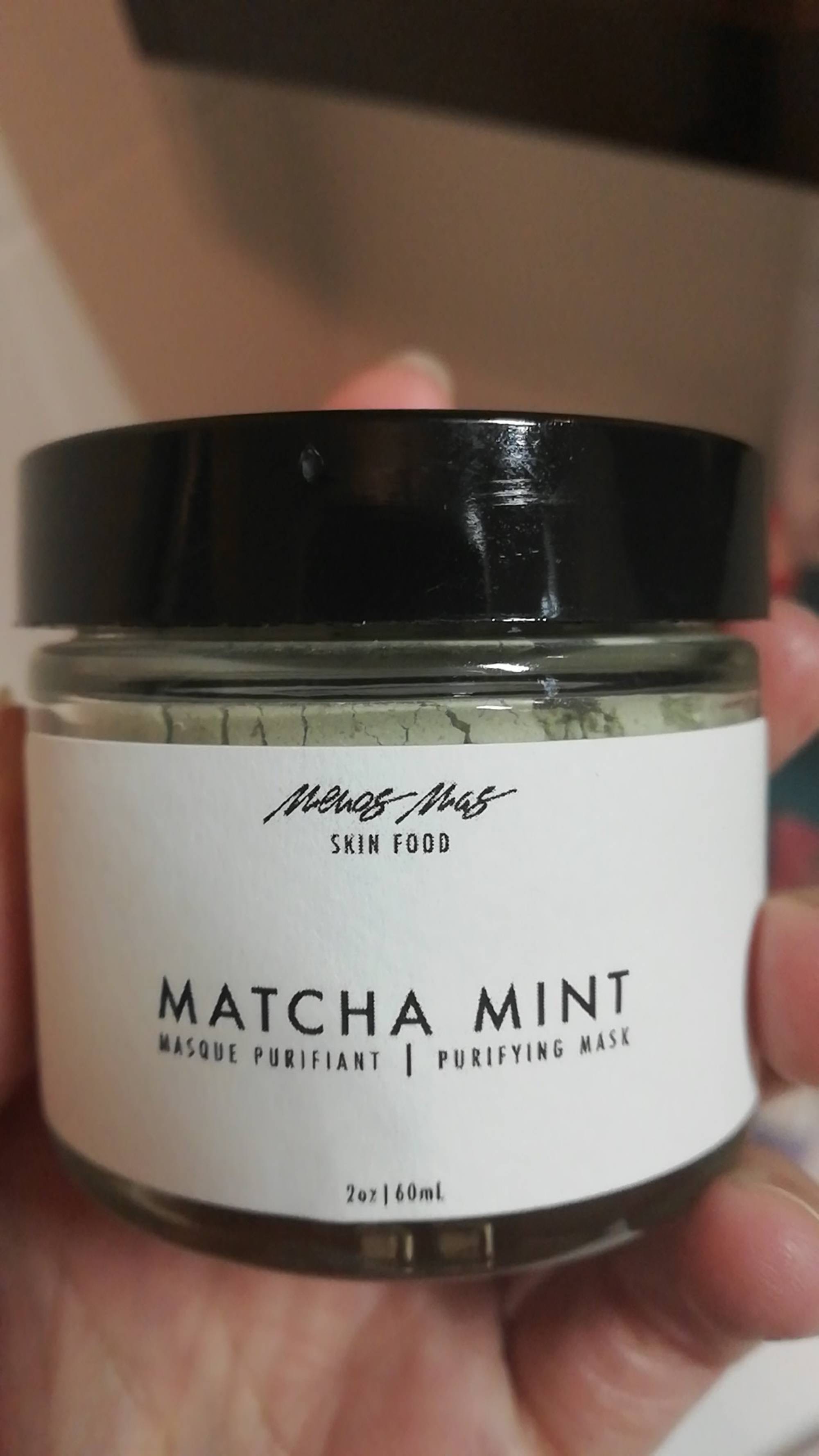 MENOS MAS - Matcha mint - Masque purifiant