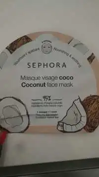 SEPHORA - Masque visage coco nourissant apaisant