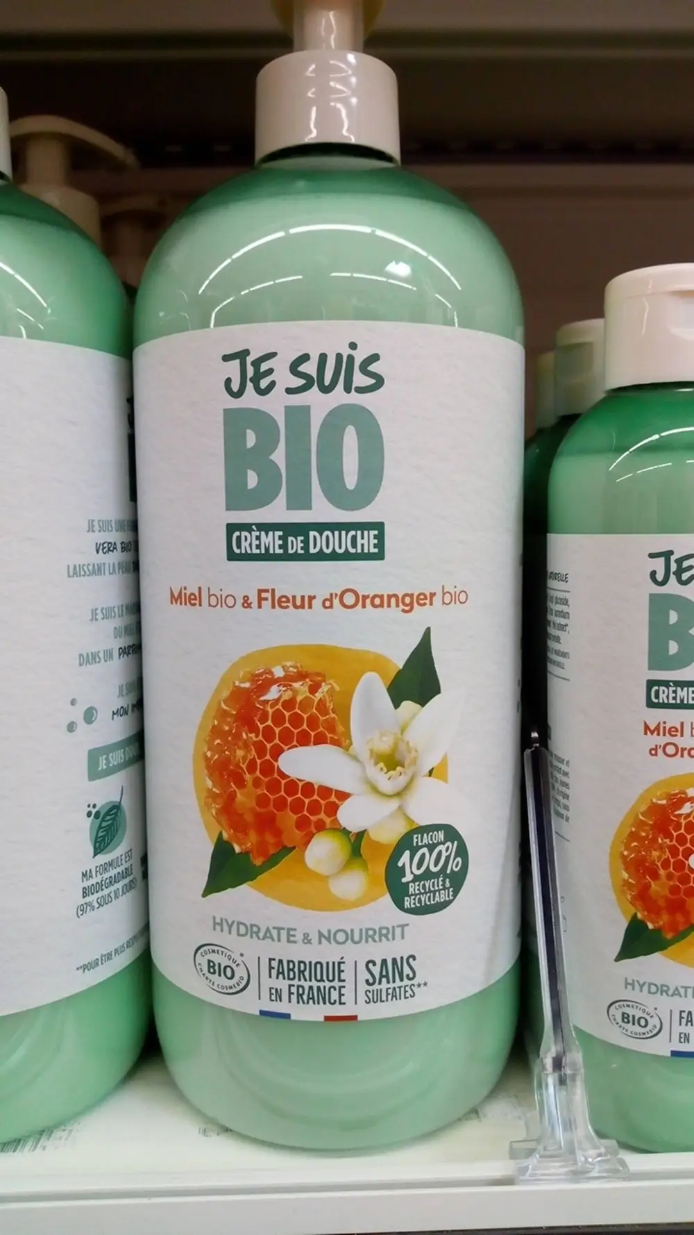 JE SUIS BIO - Miel bio & fleur d'oranger bio - Crème de douche