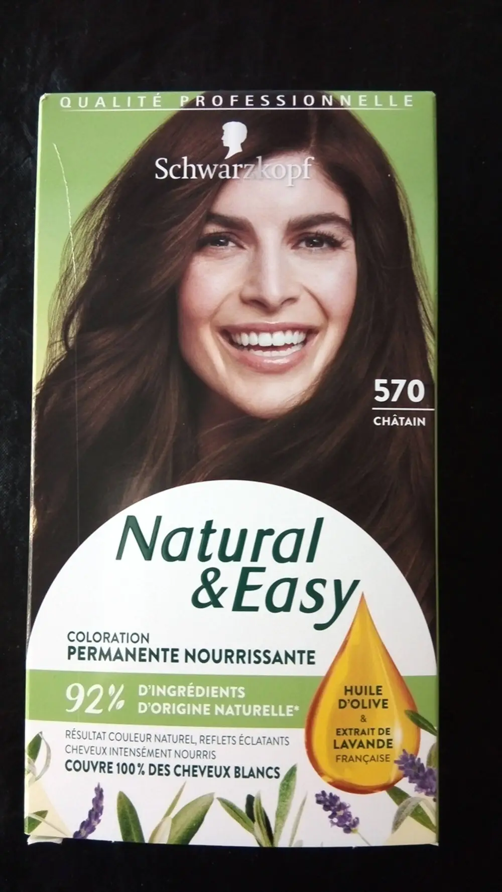 SCHWARZKOPF - Natural & easy - Coloration permanente nourrissante 570 châtain