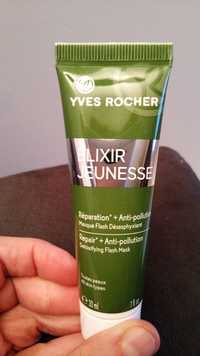 YVES ROCHER - Elixir jeunesse - Réparation + anti-pollution masque flash désasphyxiant