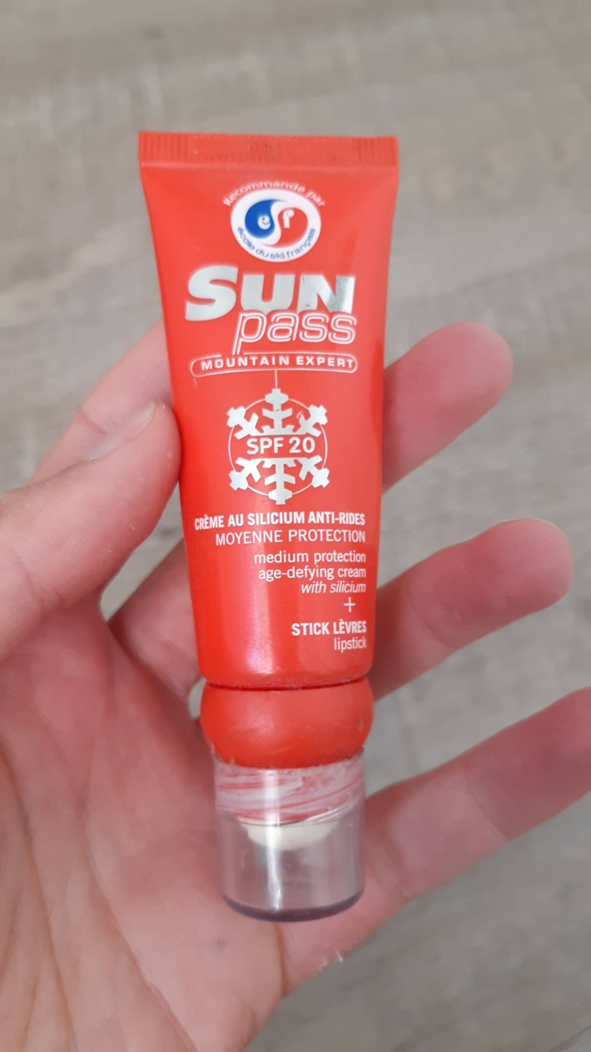 SUN PASS - Crème anti-rides + stick lèvres SPF 20