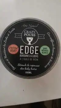 AFRO NATUREL - Crazy pouss edge - Cire coiffante lisseuses de bordures