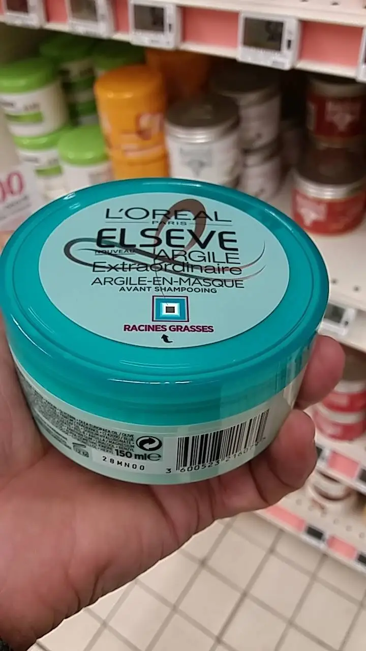 L'ORÉAL - Elseve argile extraordinaire argile-en-masque avant shampooing