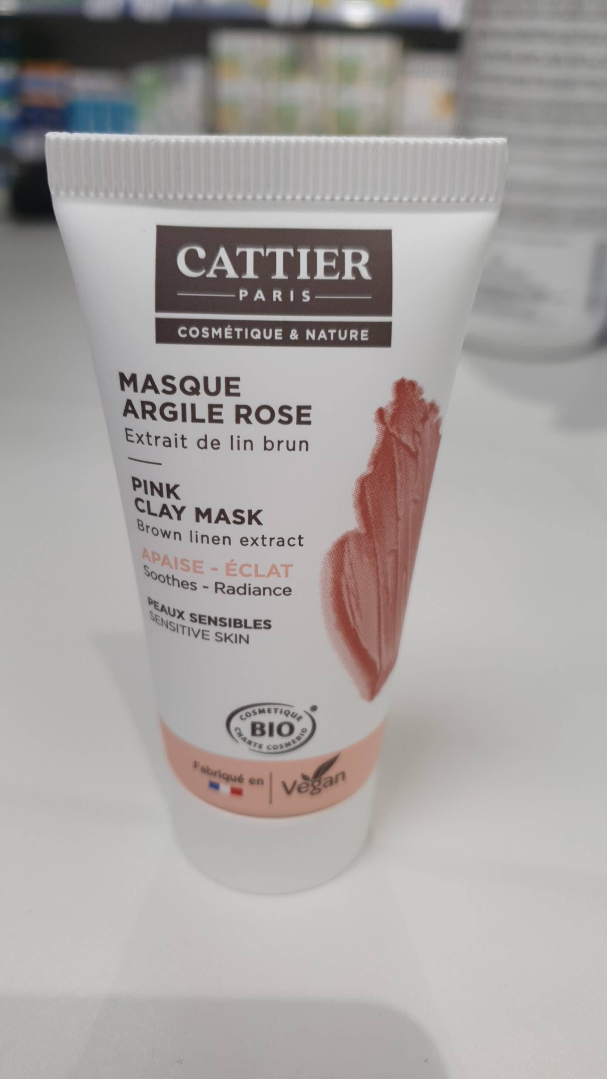 CATTIER - Masque argile rose