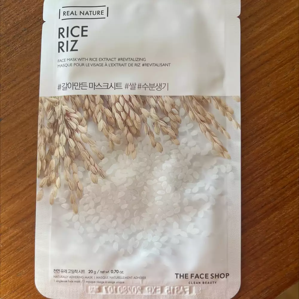 THE FACE SHOP - Masque pour le visage à l'extrait de riz revitalisant