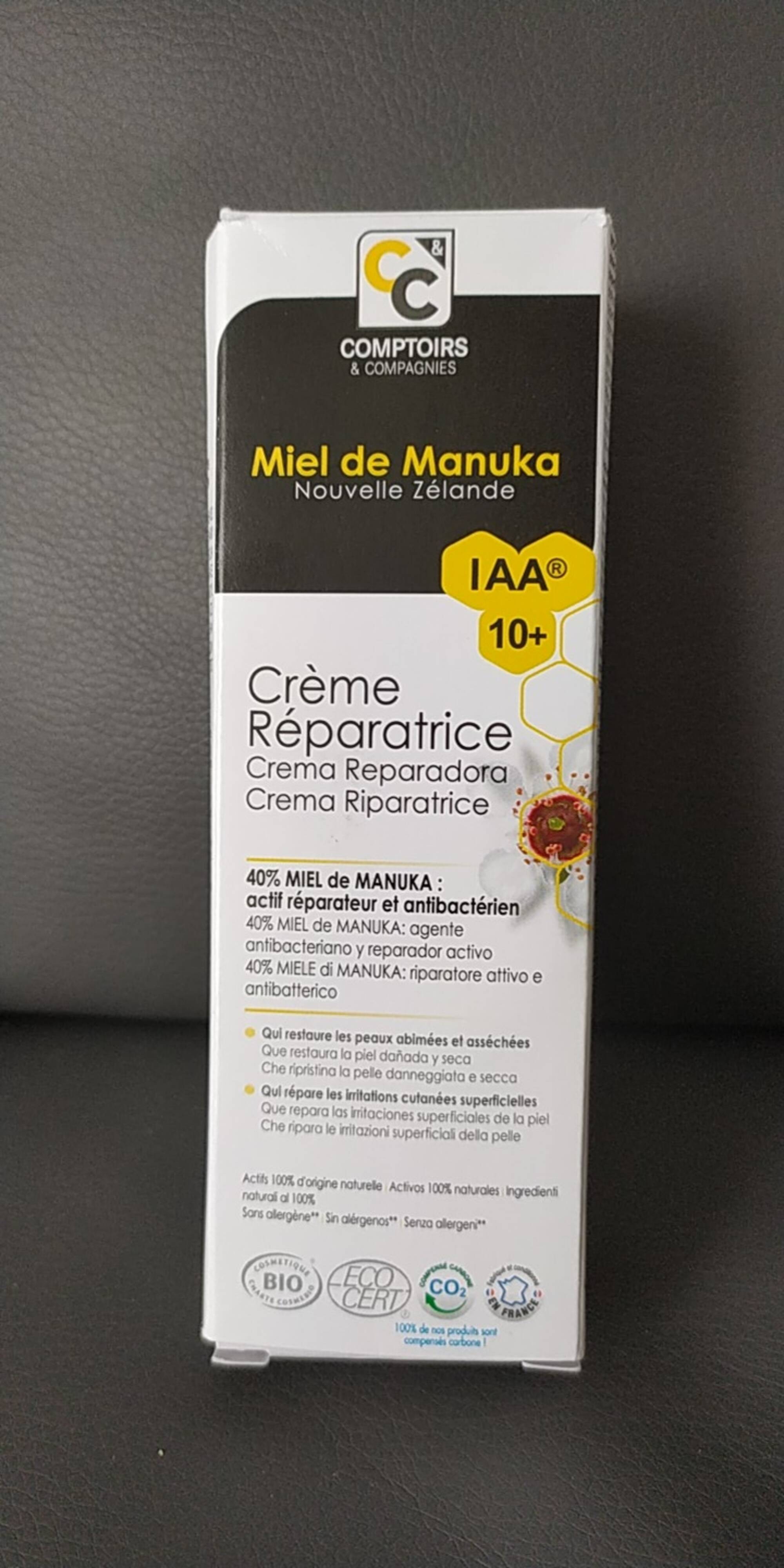 COMPTOIRS & COMPAGNIES - Miel de Manuka - Crème réparatrice 