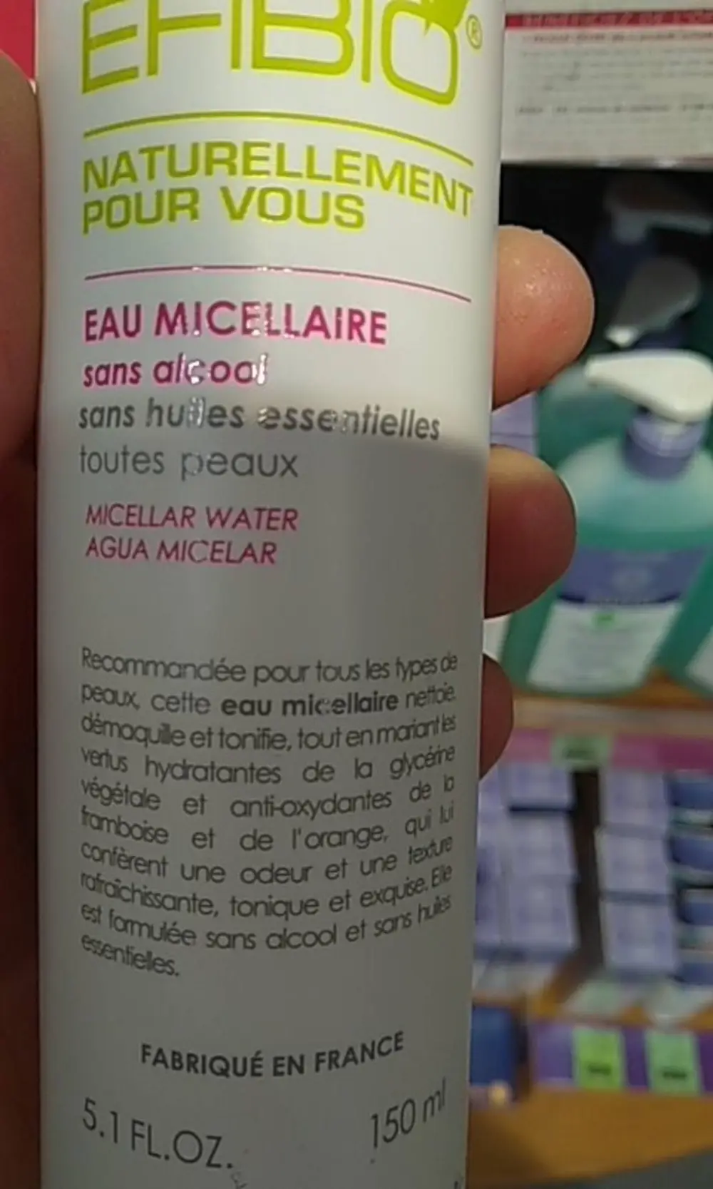 EFIBIO - Eau micellaire sans alcool