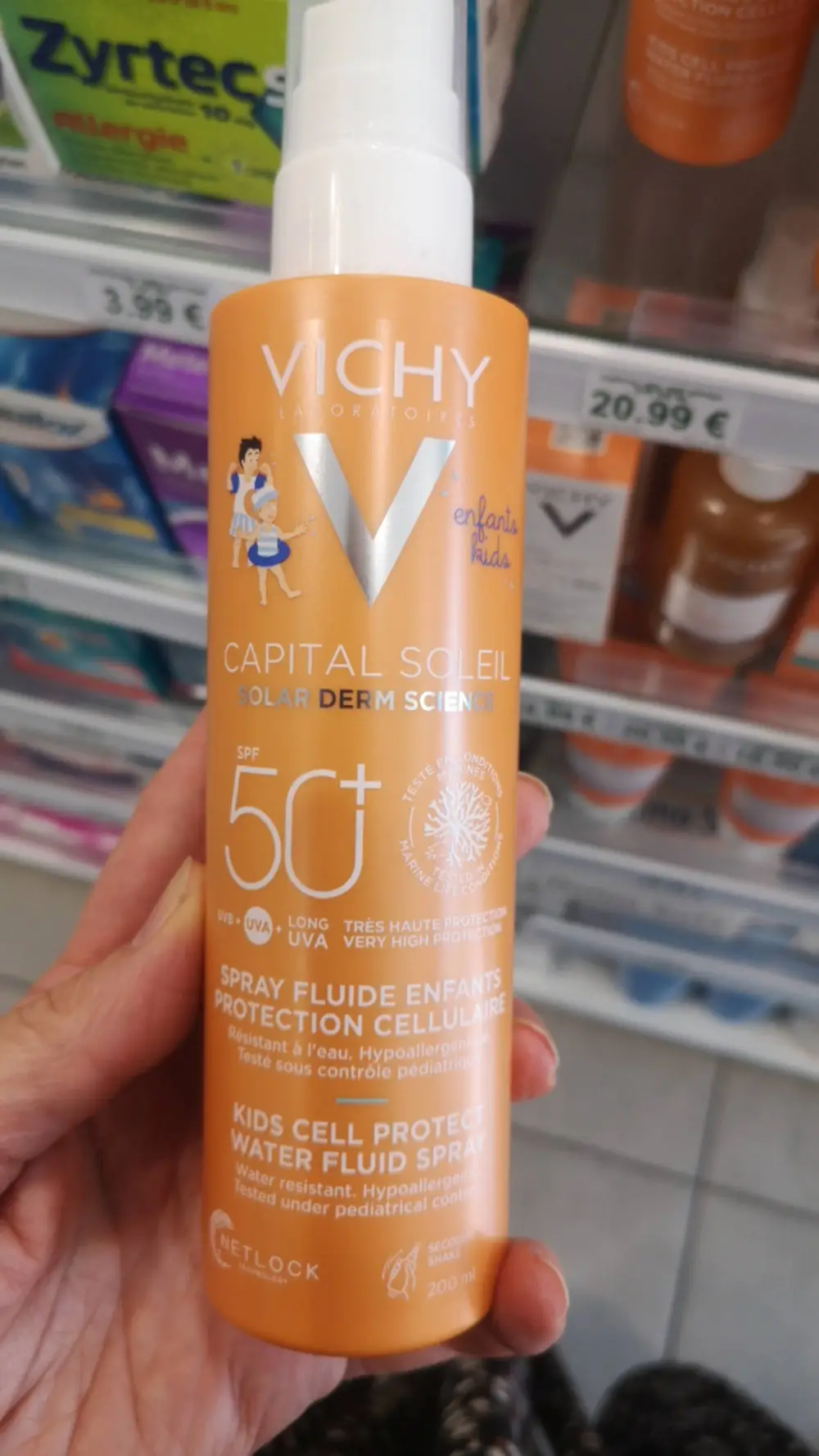 VICHY - Capital soleil - Spray fluide enfants SPF50+