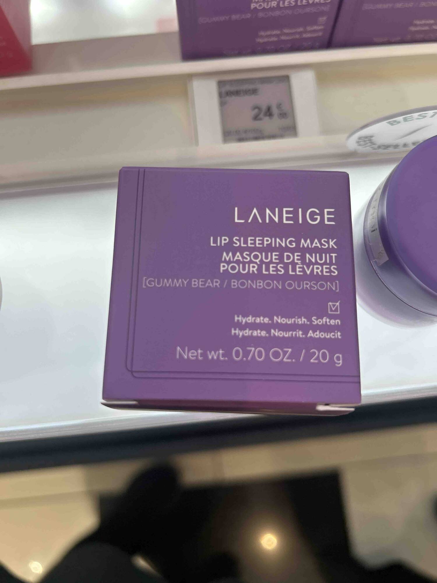 LANEIGE - Masque de nuit pour les lèvres bonbon ourson