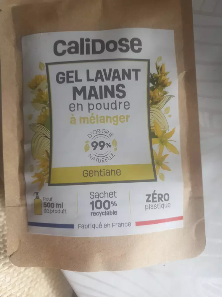 CALIDOSE - Gentiane - Gel lavant mains en poudre à mélanger