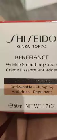 SHISEIDO - Benefiance - Crème lissante anti-rides