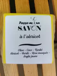 PASSE MOI UN SAVON - Savon à l'abricot