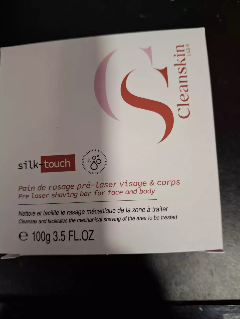 CLEANSKIN - Silk touch - Pain de rasage pré-laser visage & corps