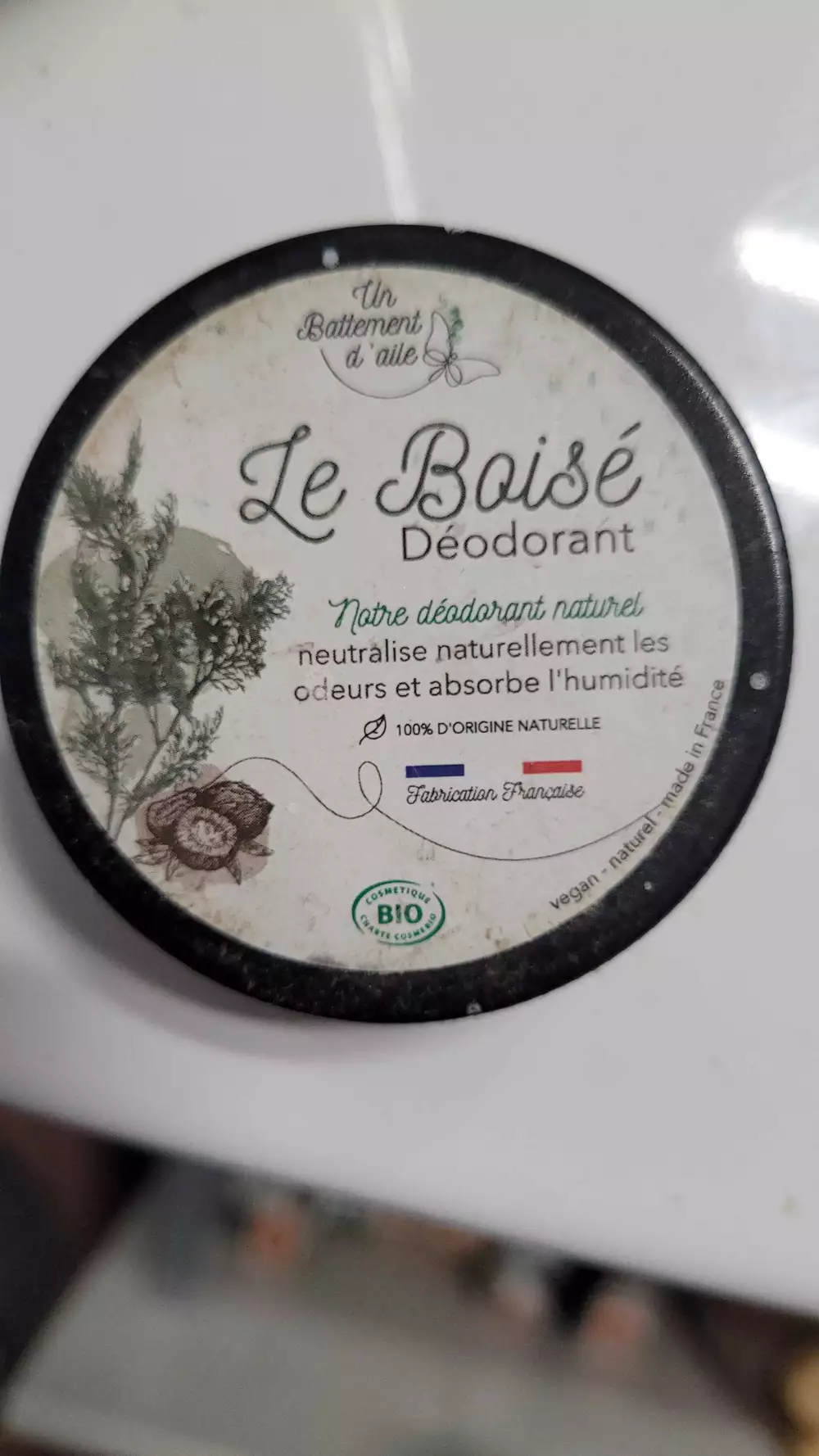 UN BATTEMENT D'AILE - Le Boisé - Déodorant solide