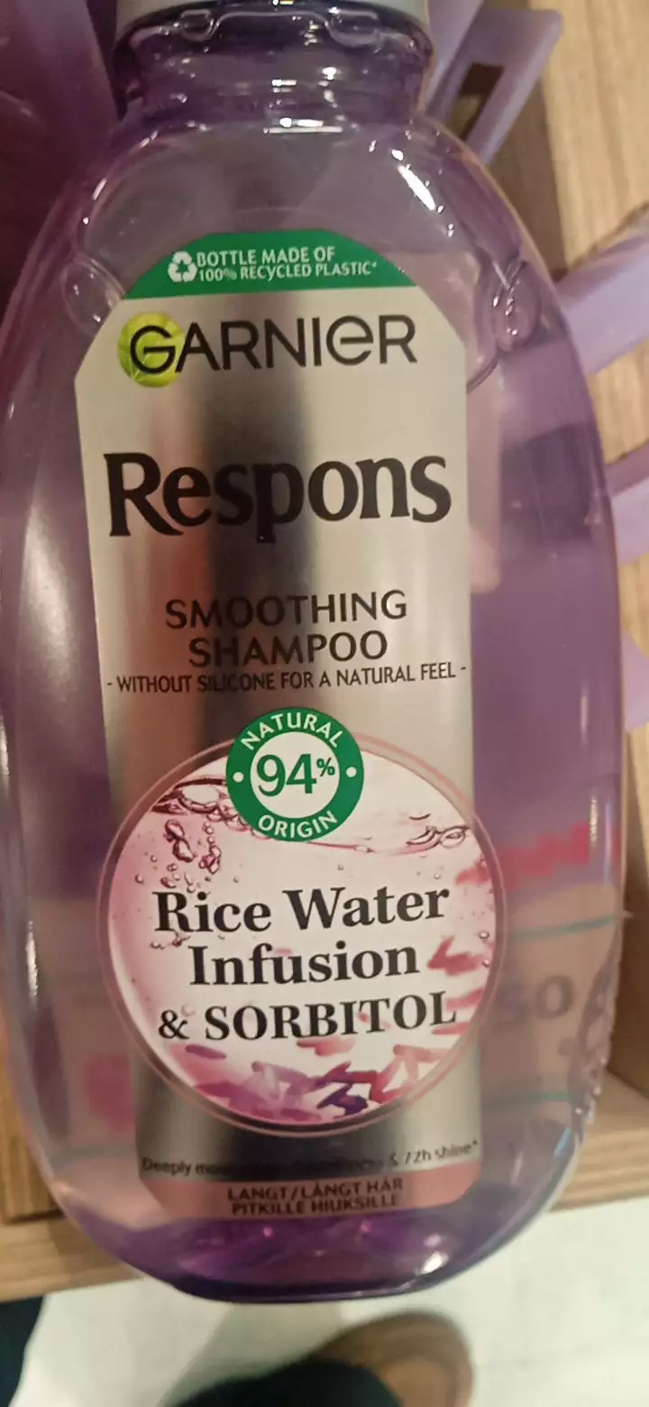 GARNIER - Respons rice water infusion & sorbitol - Smoothing shampoo