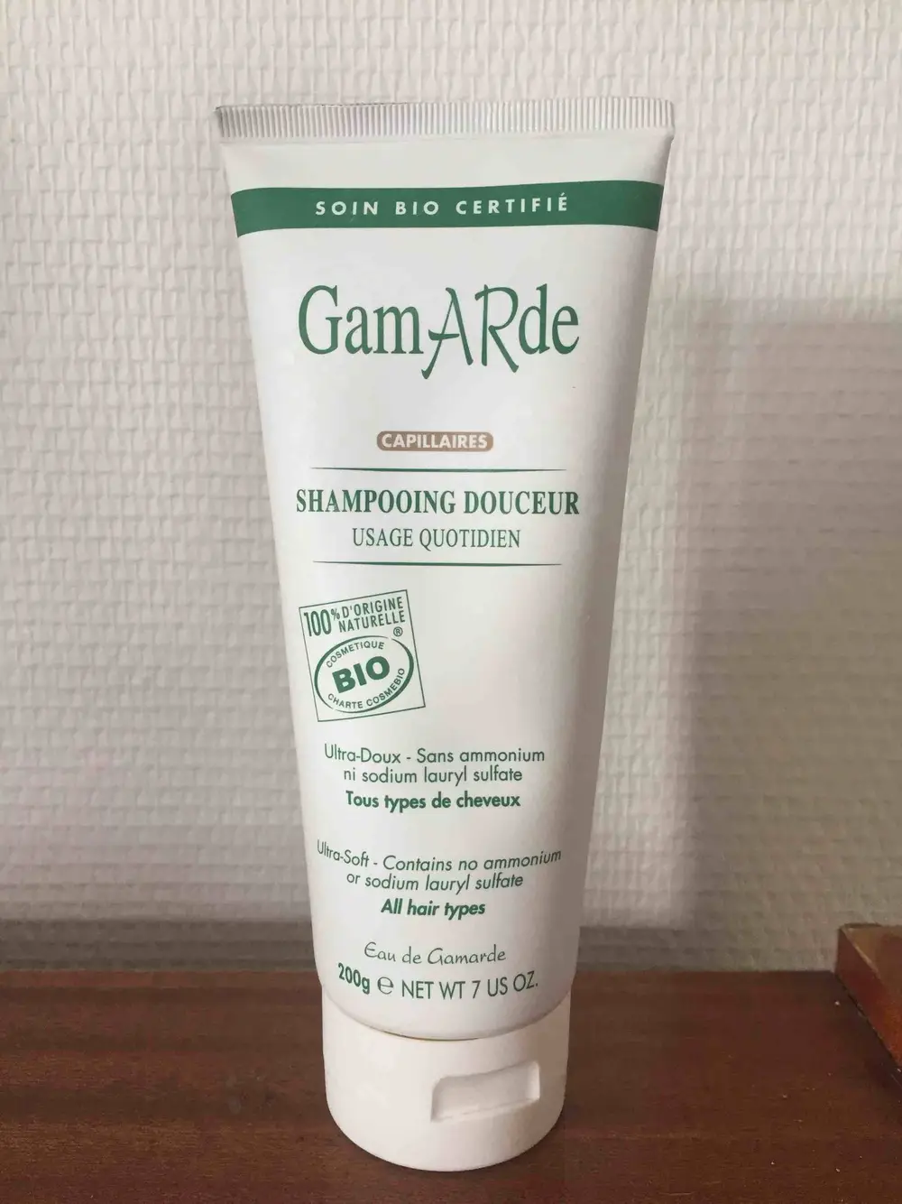 GAMARDE - Shampooing douceur usage quotidien bio