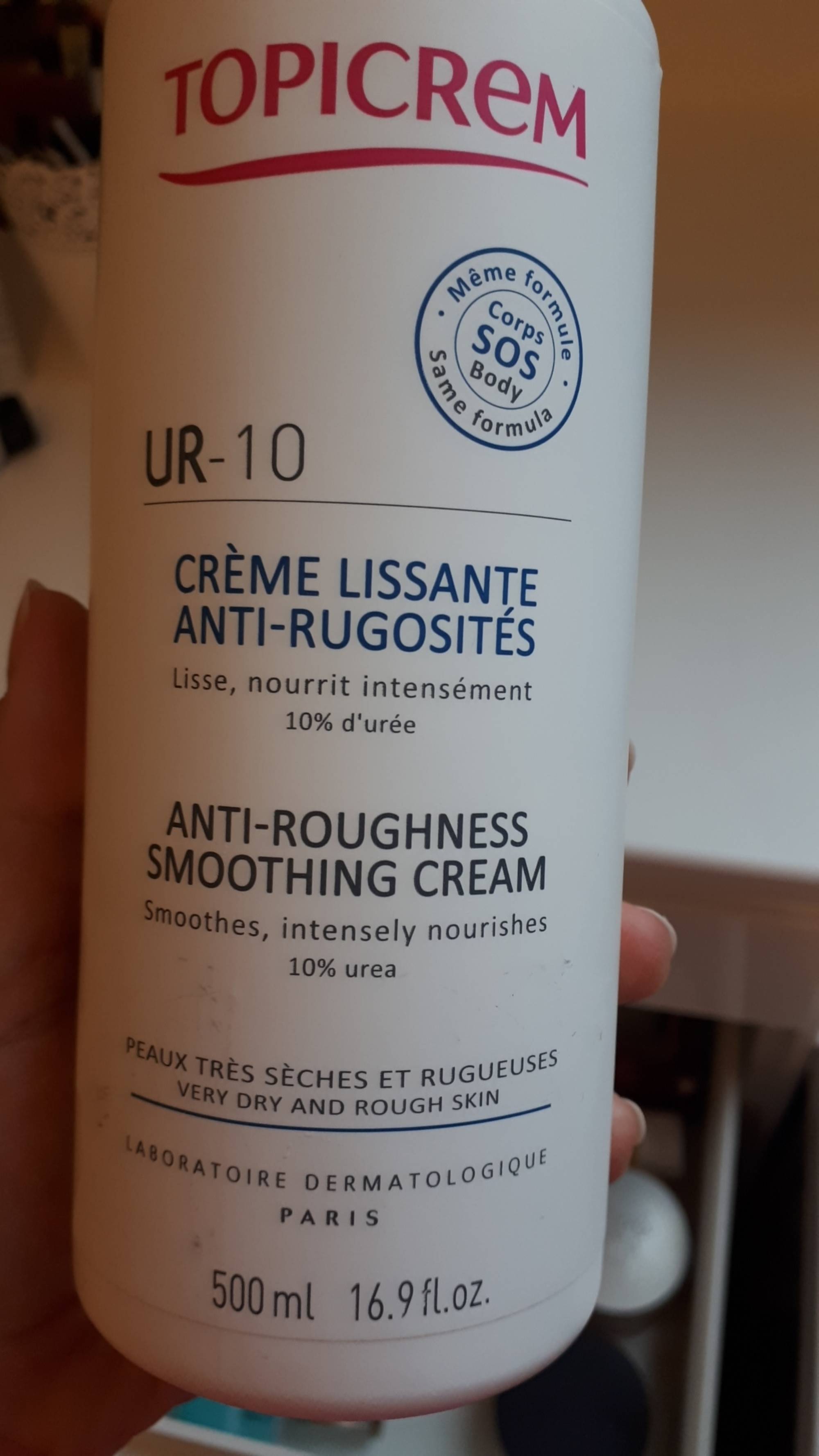 TOPICREM - UR-10 - Crème lissante anti-rugosités