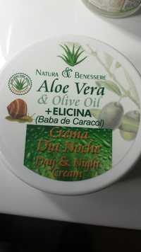 NATURA & BENESSERE - Aloe vera & olive oil + Elicina - Crema dia noche 