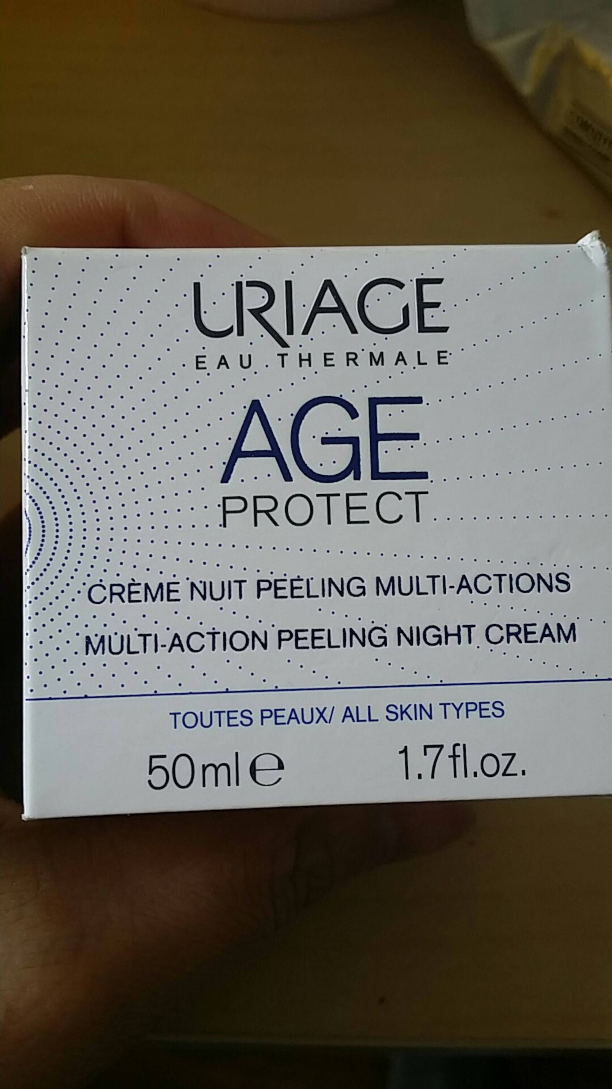 URIAGE - Age protect - Crème nuit peeling multi-actions