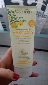 LOGONA - Harmony quitte & vanille - Lotion pour le corps