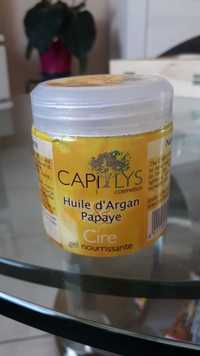 CAPILYS - Huile d'Argan Papaye - Cire gel nourrissante