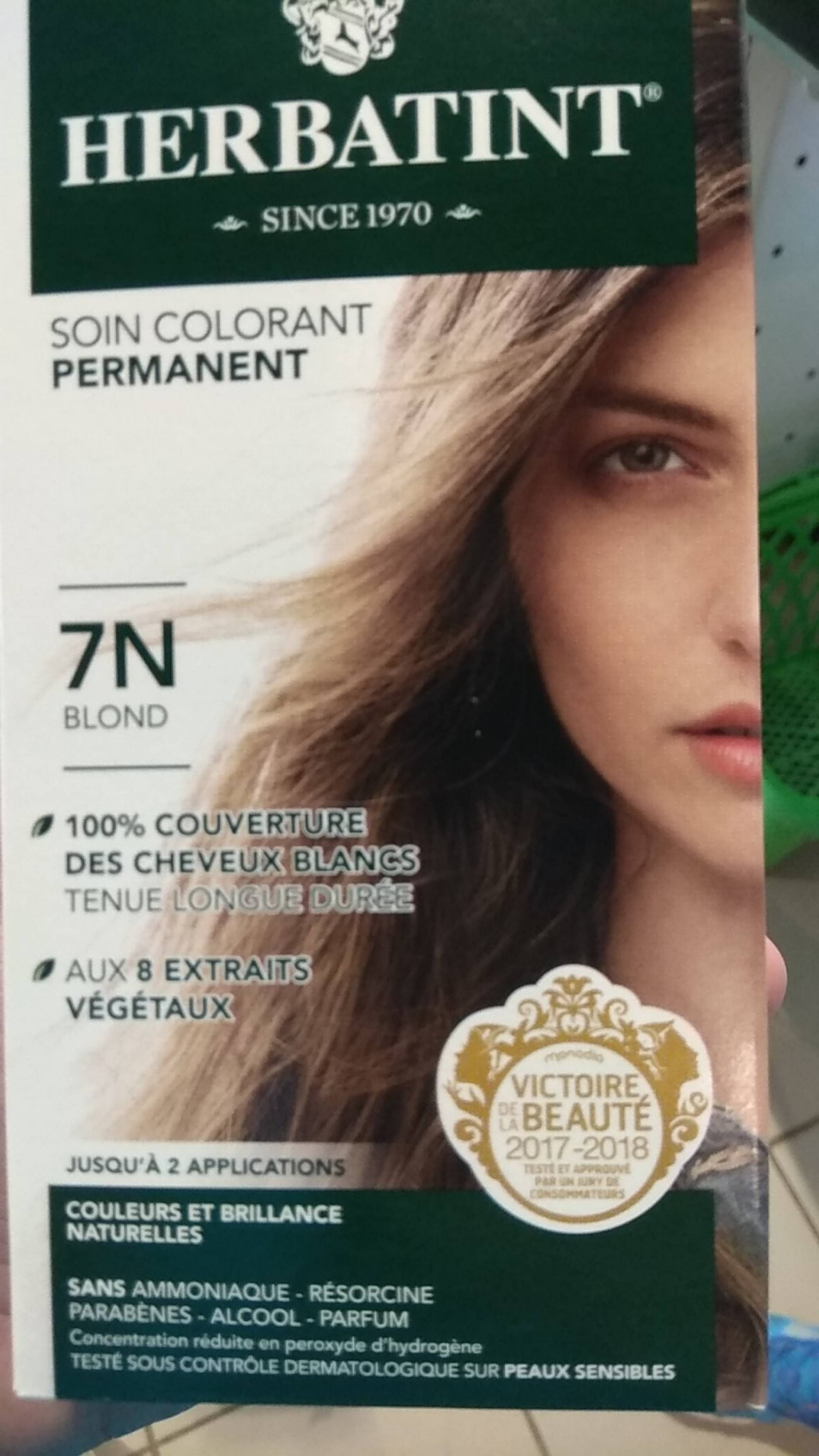 HERBATINT - Soin colorant permanent 7N Blond