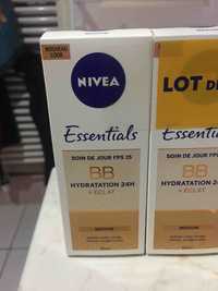 NIVEA - Essentials - Soin de jour FPS 15 - BB hydratation 24h + éclat - Medium