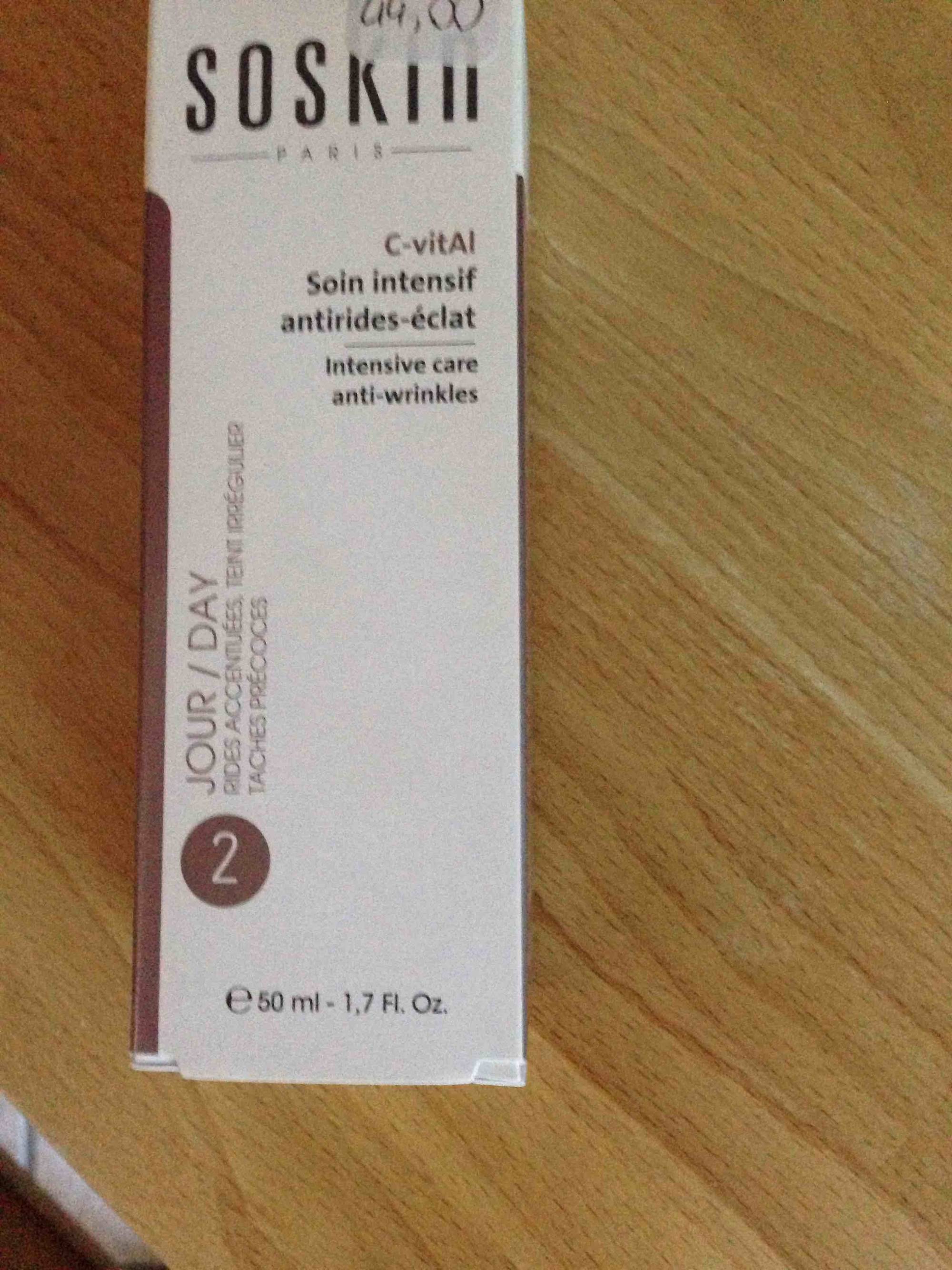 SOSKIN - C-vitAl - Soin intensif antirides-éclat jour