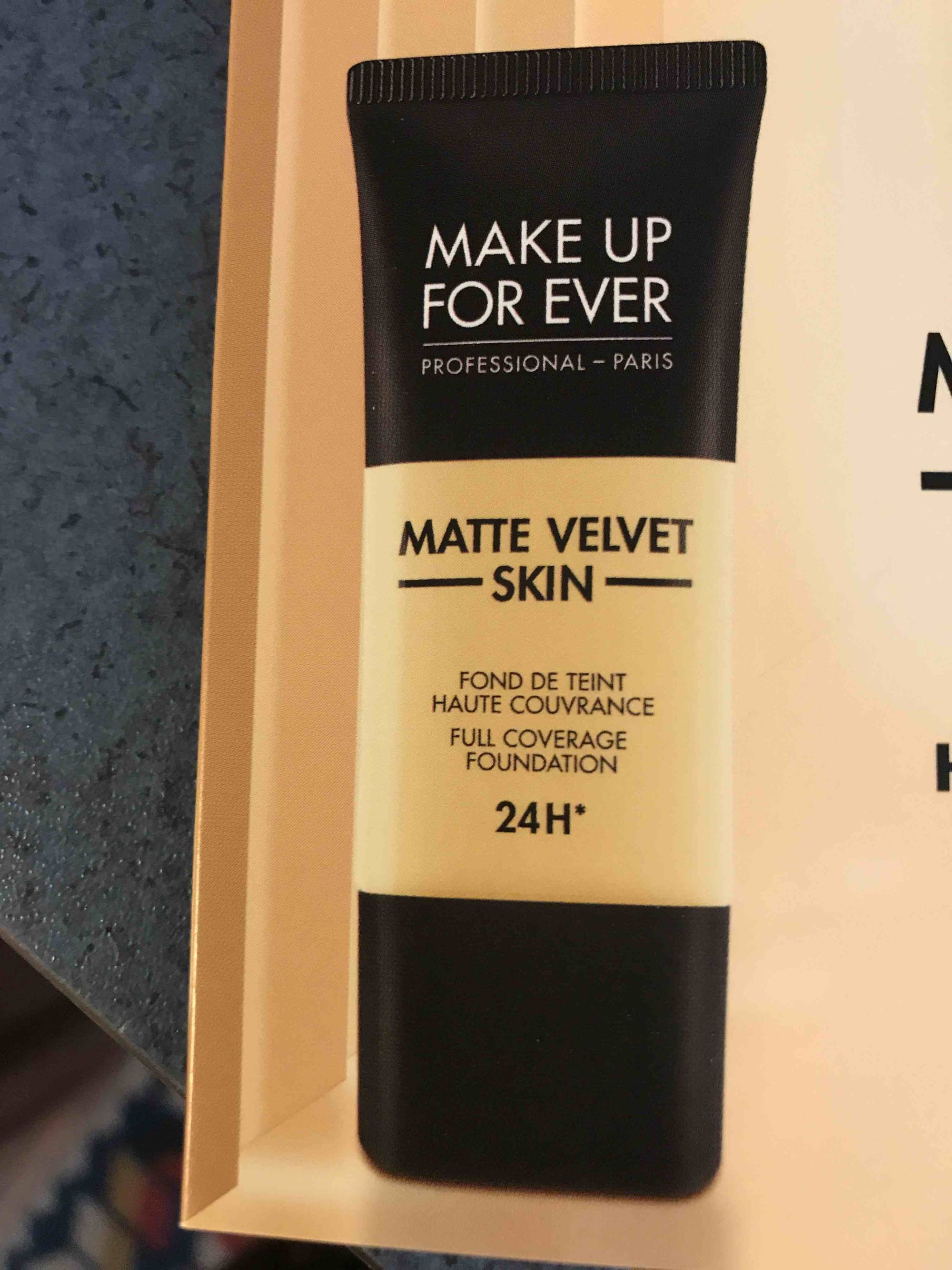 MAKE UP FOR EVER - Matte velvet skin - Fond de teint haute couvrance 24 h