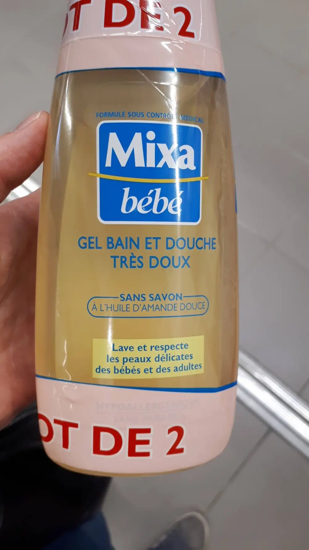 MIXA - Bébé - Gel bain et douche très doux