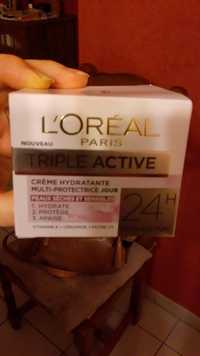 L'ORÉAL - Triple active - Crème hydratante multi-protectrice jour 24h