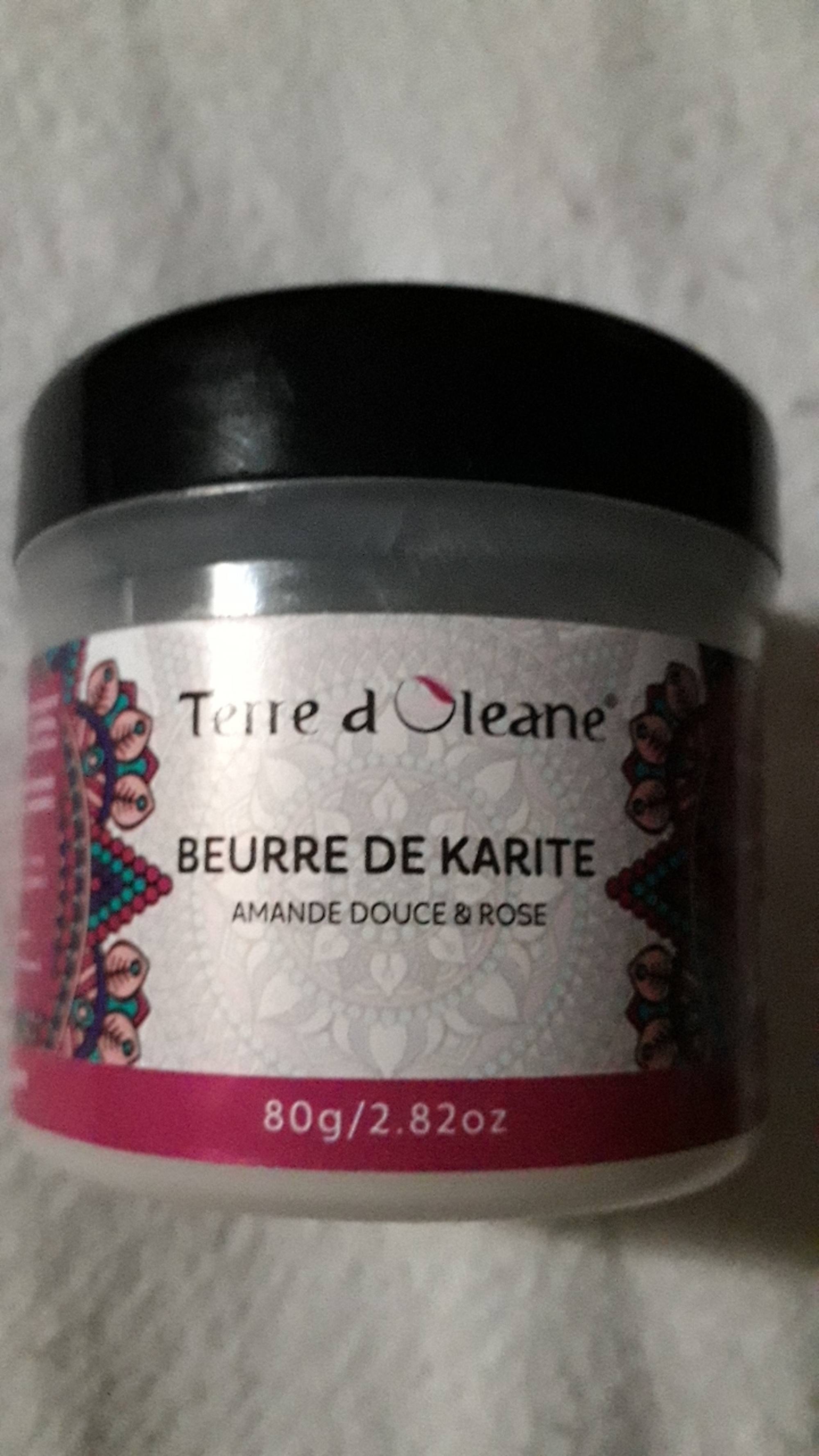 TERRE D'OLEANE - Beurre de karité - Amande douce & rose