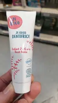 ZE GOOD - Dentifrice enfant 2 - 6 ans goût fraise