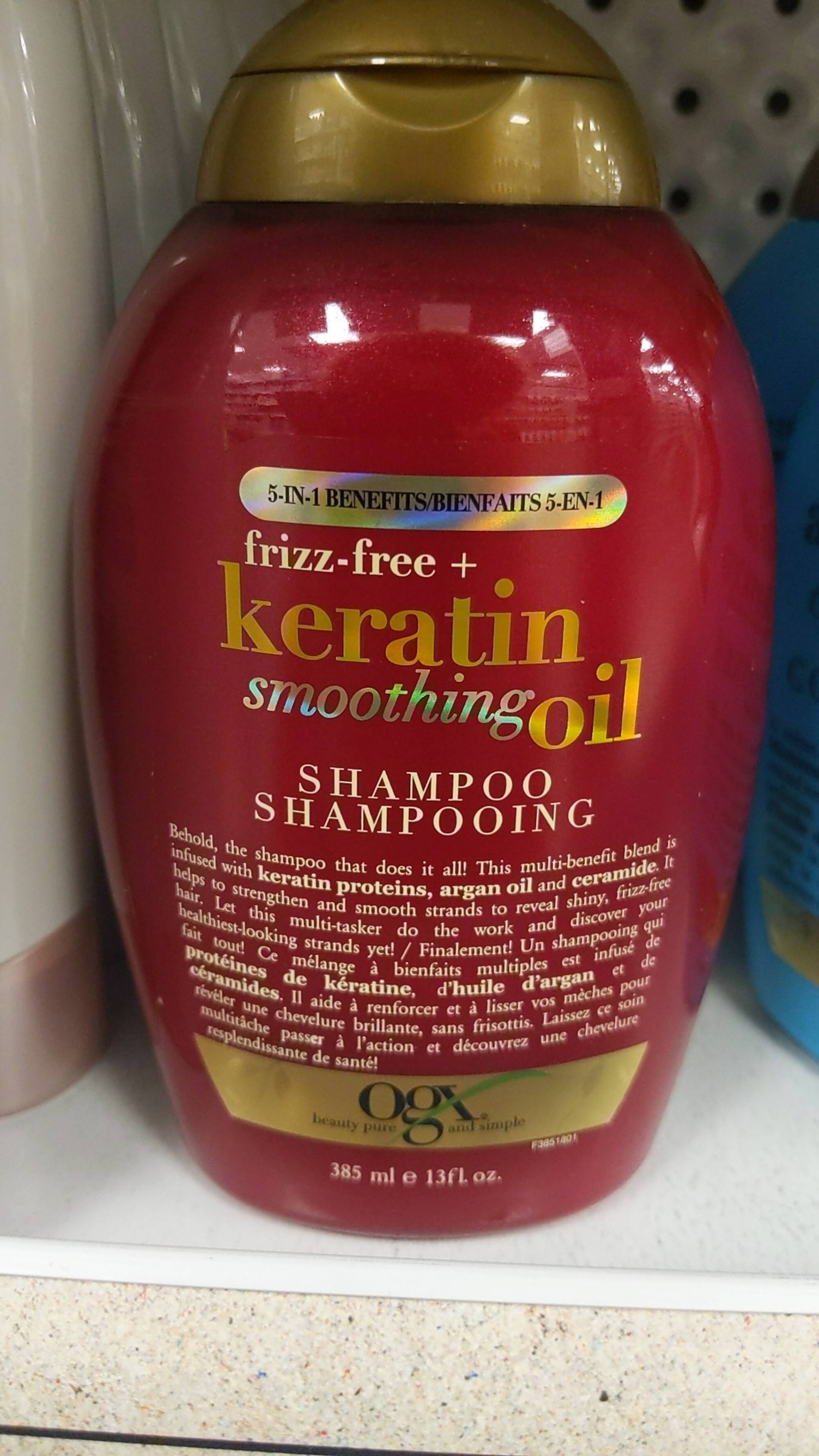 OGX - Keratin smoothing oil - Shampooing
