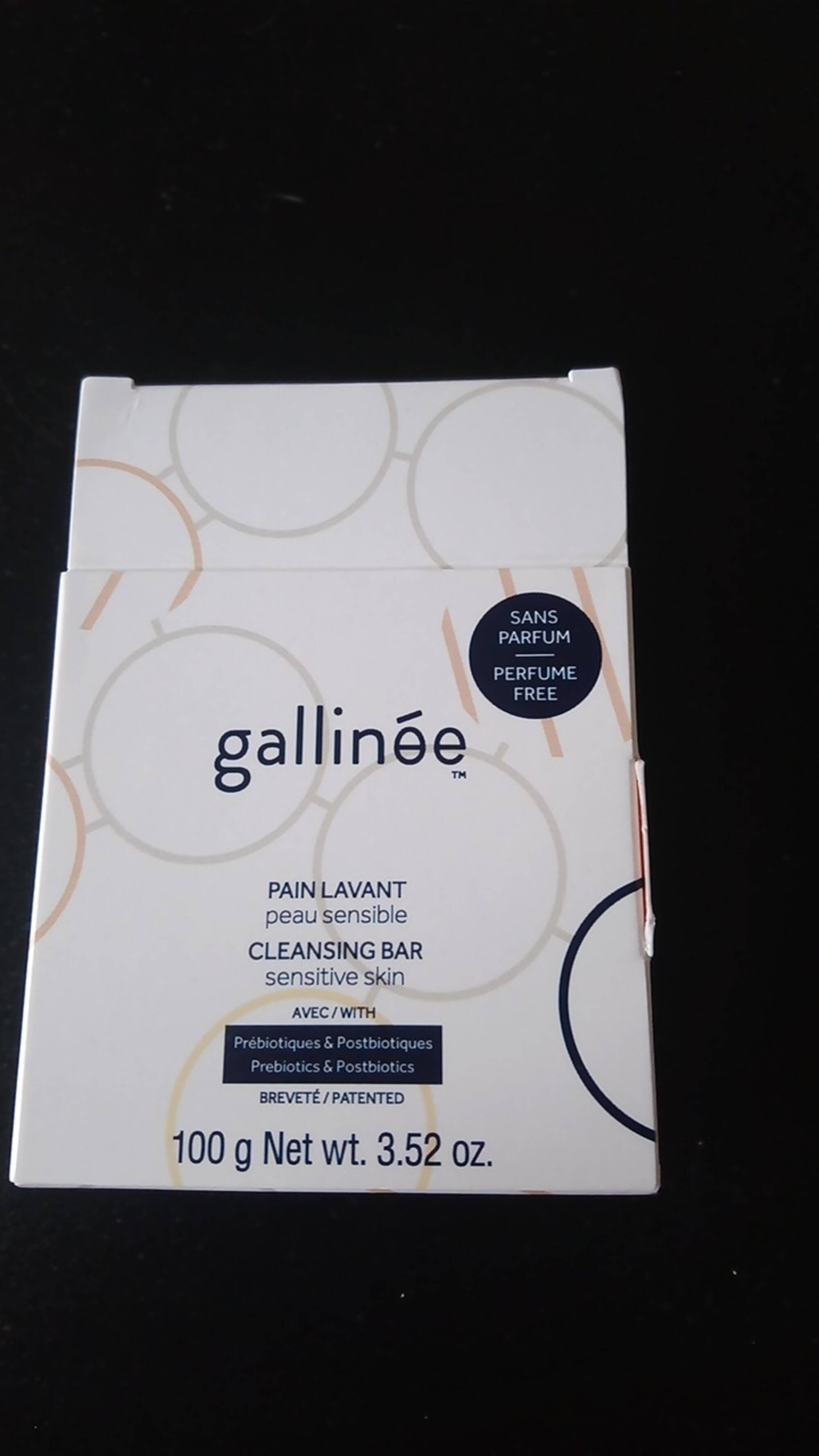 GALLINÉE - Pain lavant peau sensible