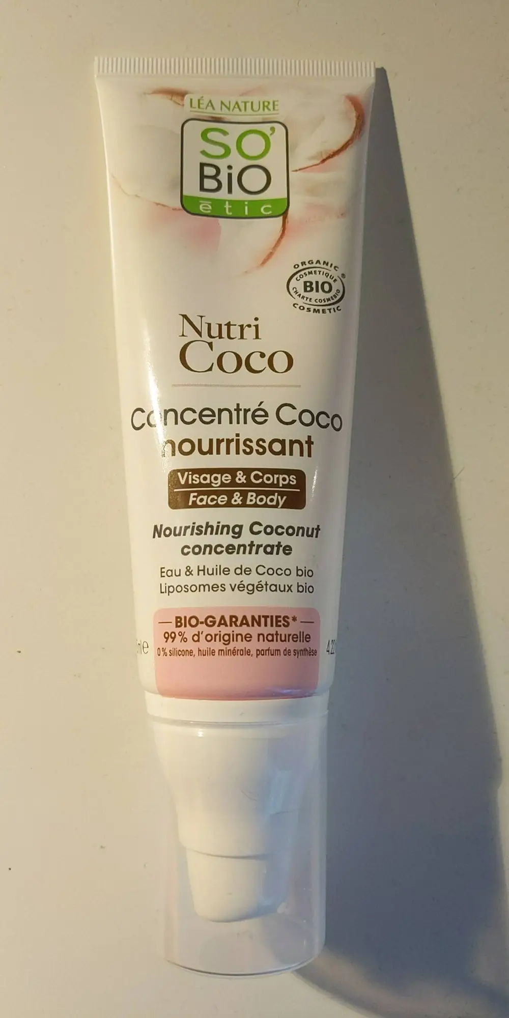 SO'BIO ÉTIC - Nutri coco - Concentré coco nourrissant visage et corps