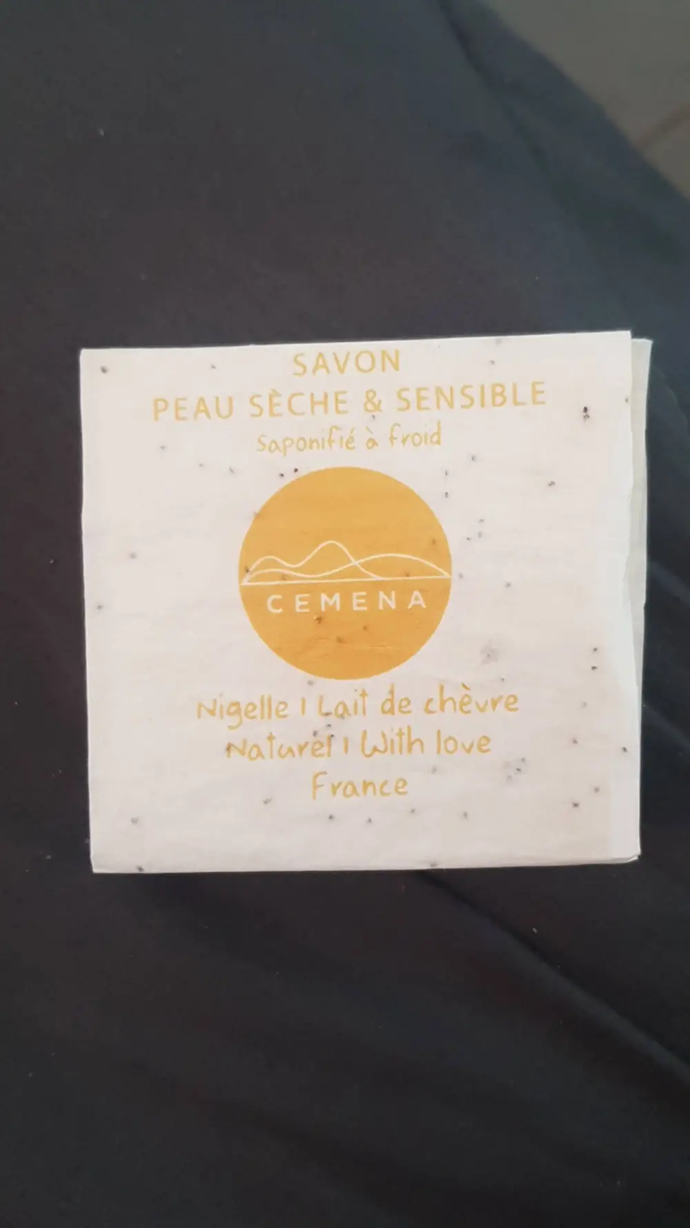 CEMENA - Nigelle lait de chèvre - Savon peau sèche & sensible 
