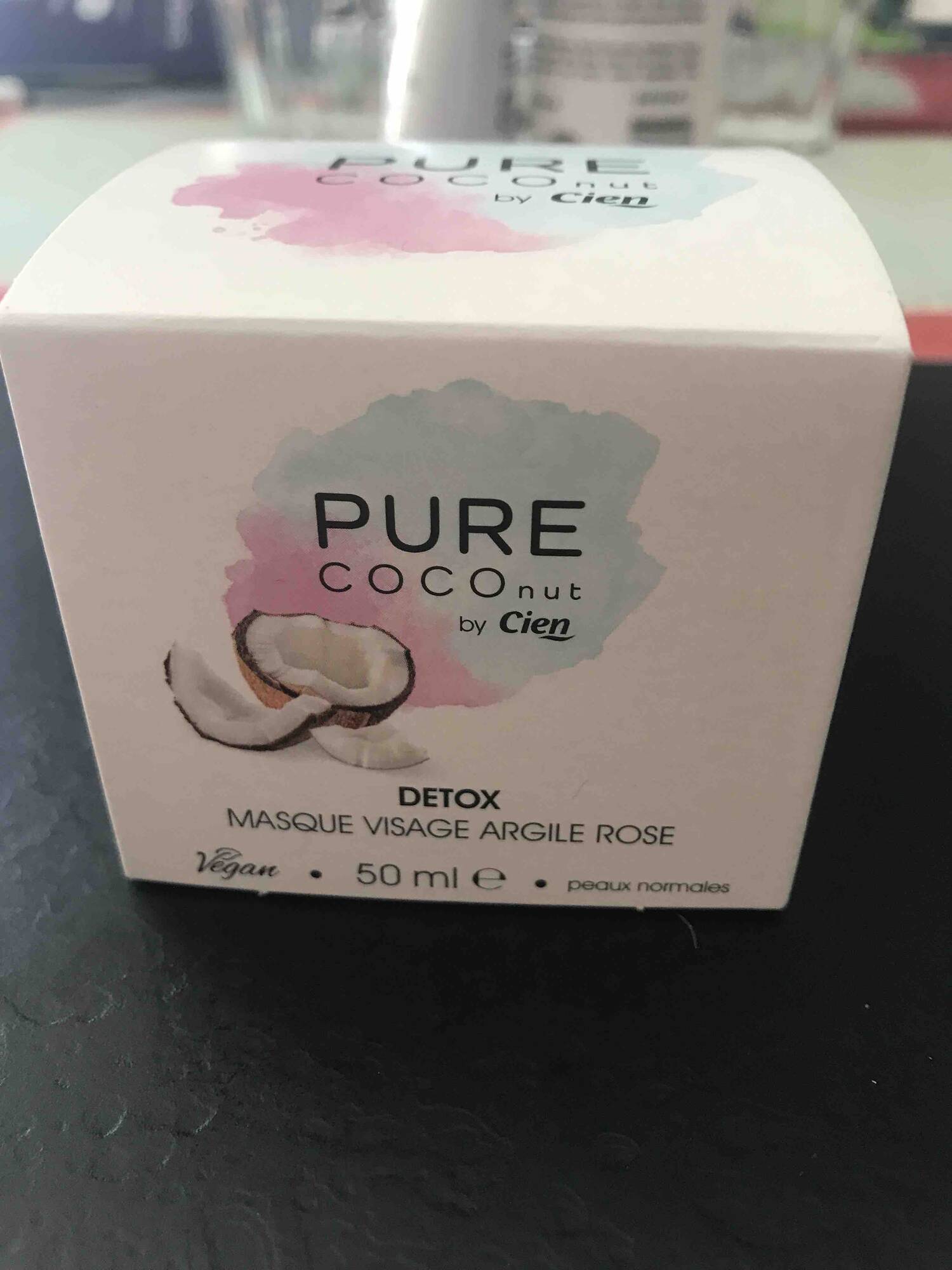 CIEN - Pure coconut - Masque visage argile rose