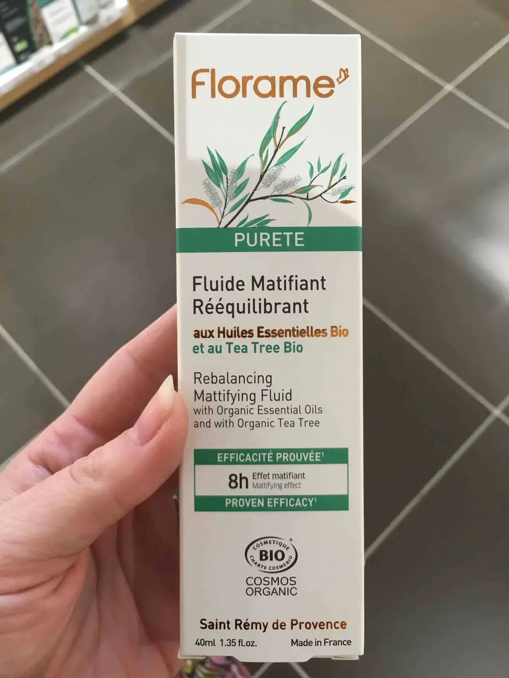 FLORAME - Pureté - Fluide matifiant rééquilibrant aux huiles essentielles bio