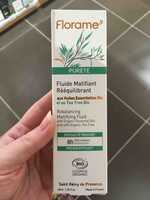 FLORAME - Pureté - Fluide matifiant rééquilibrant aux huiles essentielles bio