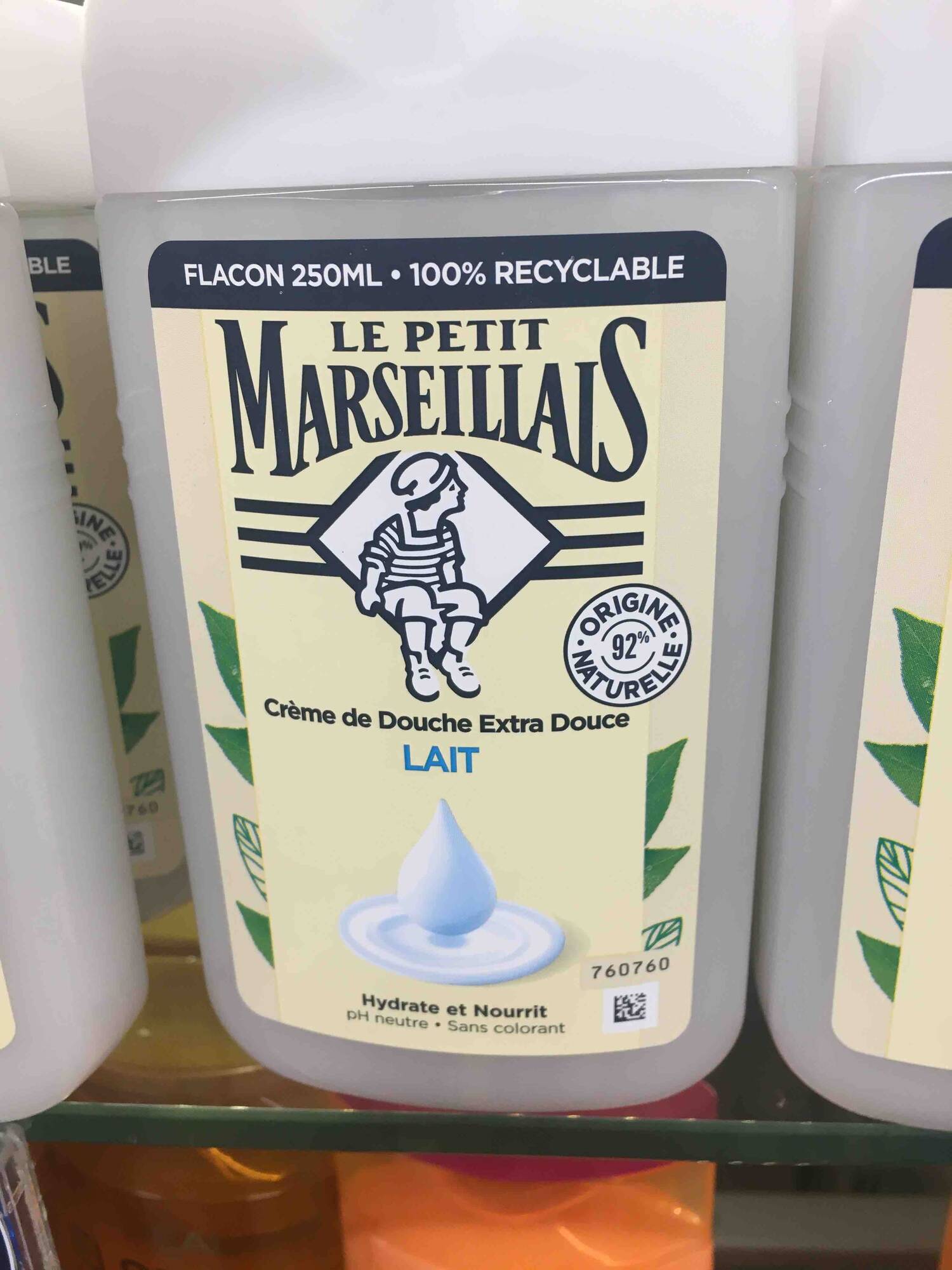 LE PETIT MARSEILLAIS - Lait - Crème de douche extra douce