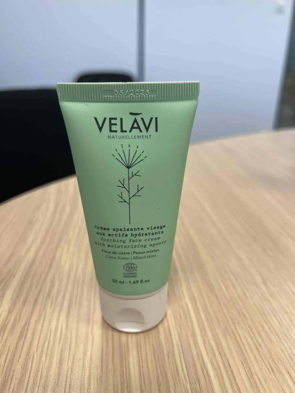 VELAVI - Crème apaisante visage aux actifs hydratants