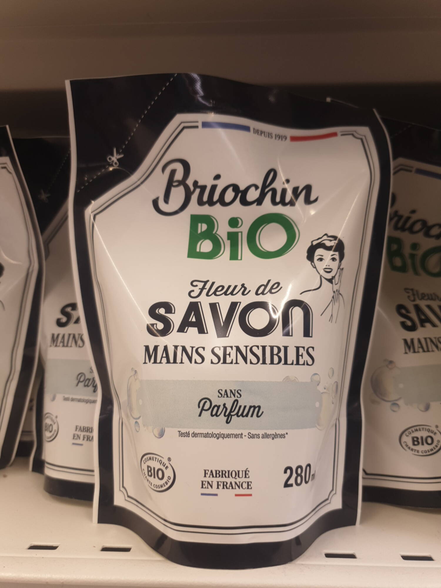 BRIOCHIN - Bio - Fleur de savon mains sensibles sans parfum