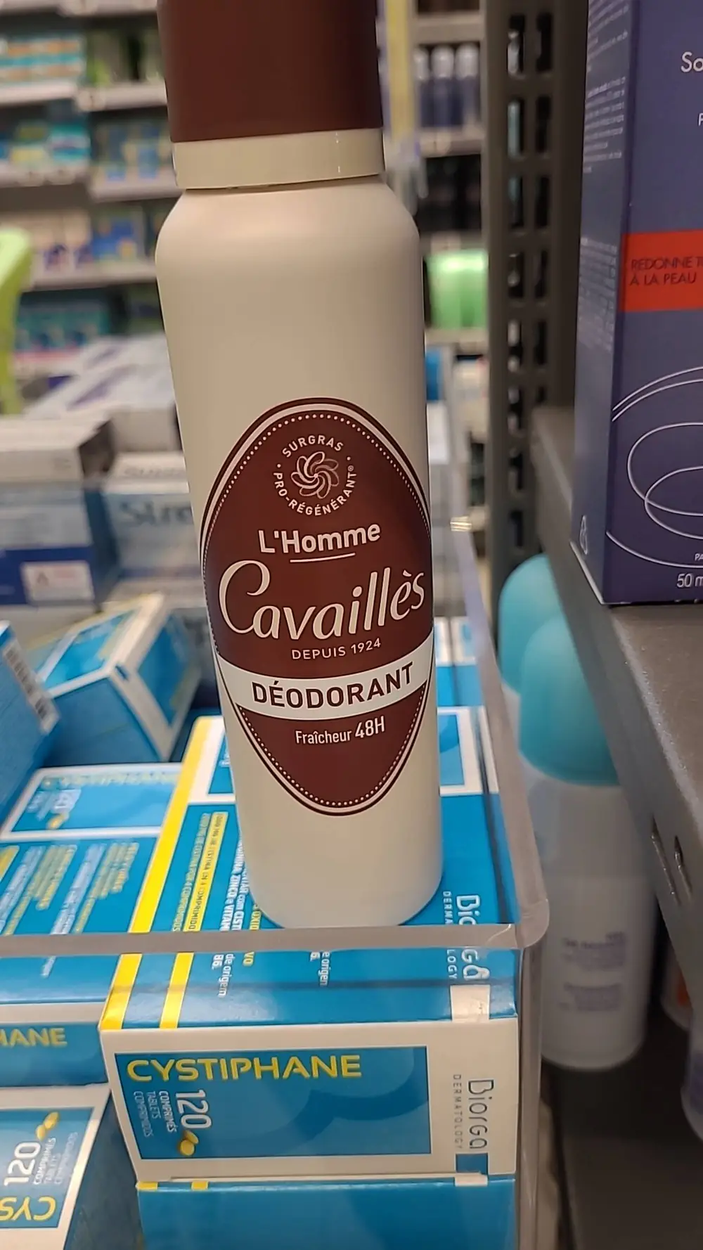 CAVAILLES - Déodorant pour l'homme fraîcheur 48h