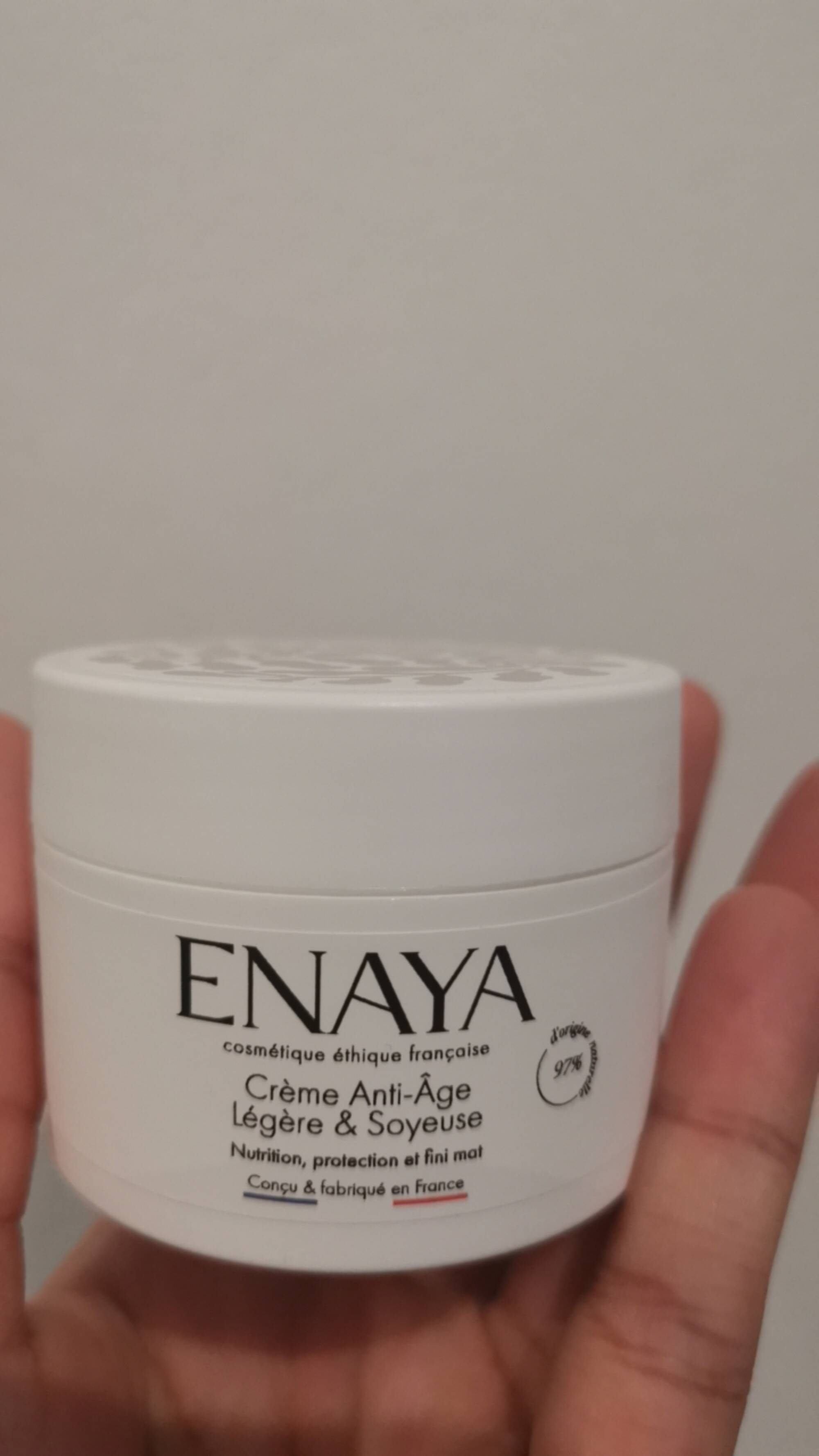 ENAYA - Crème anti-âge légère et soyeuse