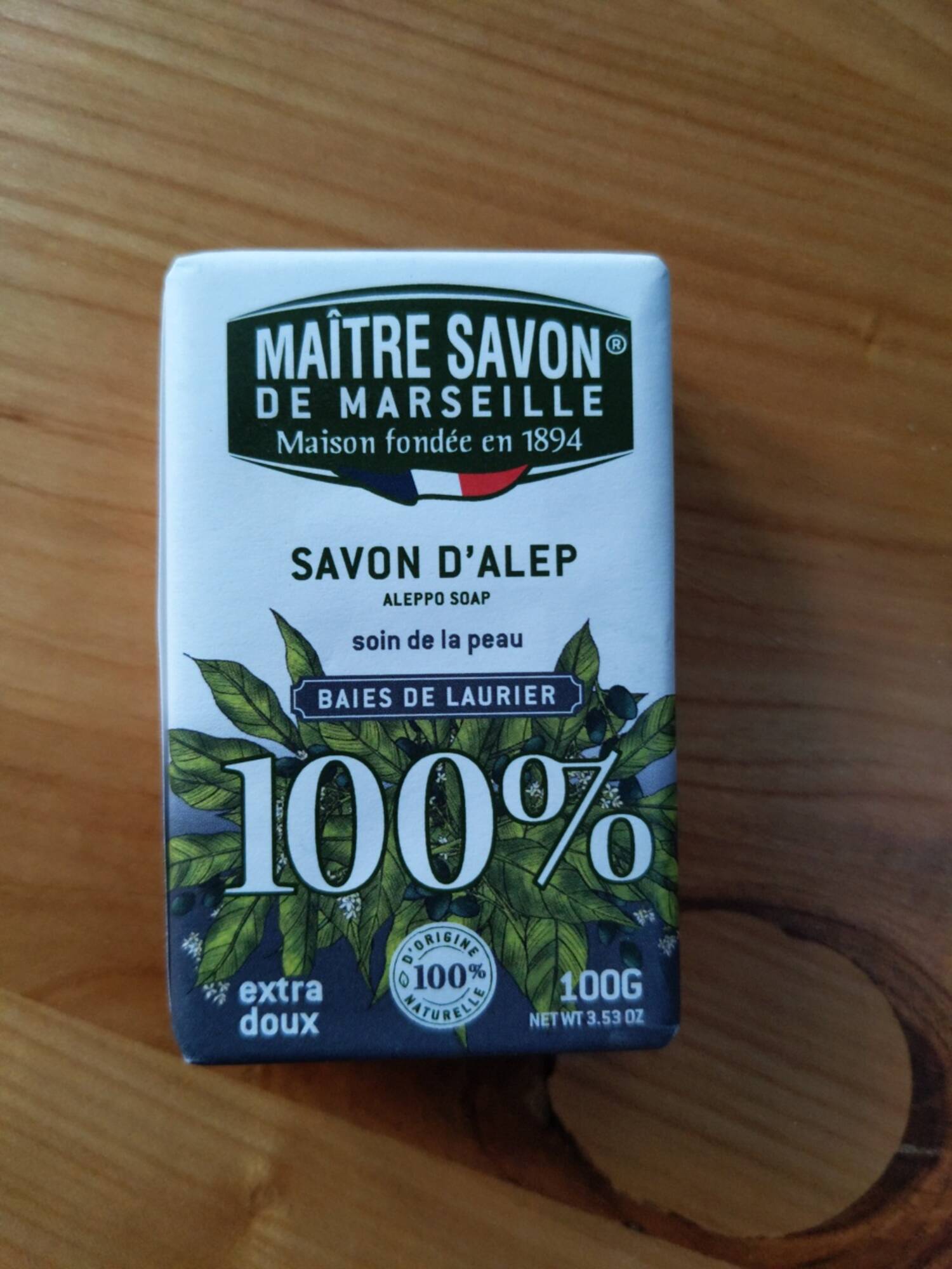 MAÎTRE SAVON DE MARSEILLE - Baies de laurier - Savon d'alep extra doux