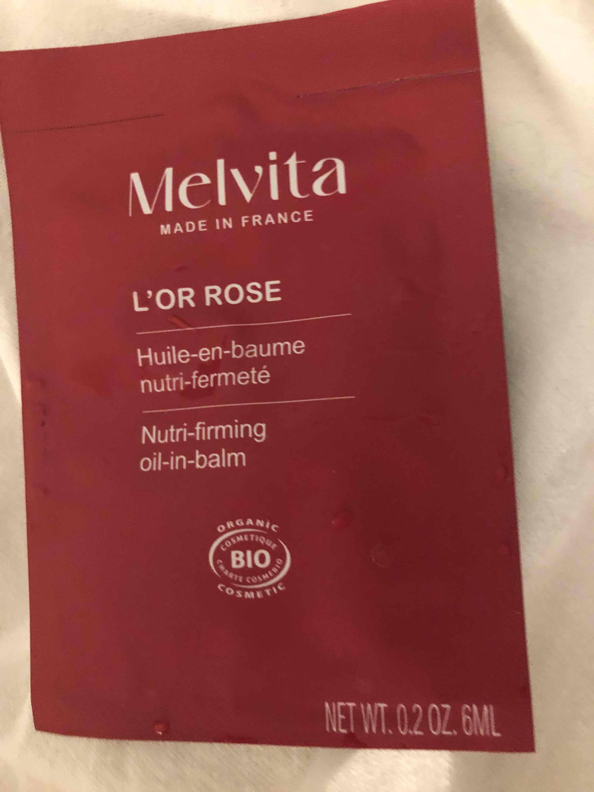 MELVITA - L’or rose - Huile-en-baume nutri-fermeté