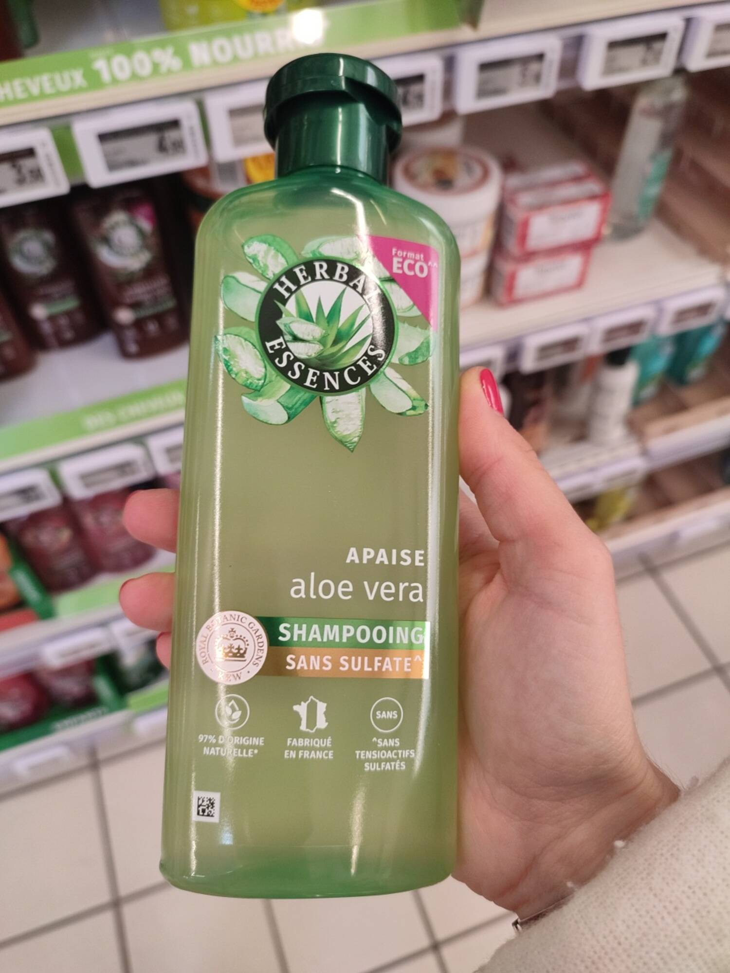 HERBAL ESSENCE - Shampooing aloe vera sans sulfate